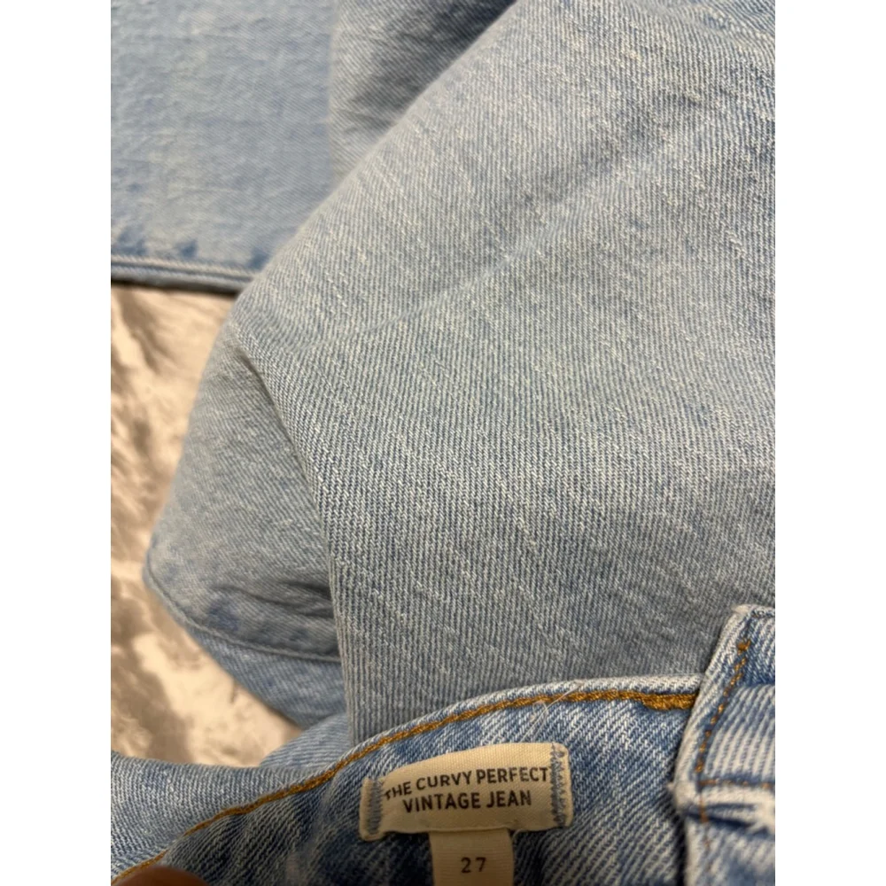 Womens Madewell The Curvy Perfect Vintage Straight Jean in Seyland Wash Sz 27 - Picture 10 of 10